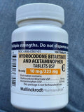 Hydrocodone Bitartrate and Acetaminophen Tablets 100 tablets, 10 mg / 325 mg strength