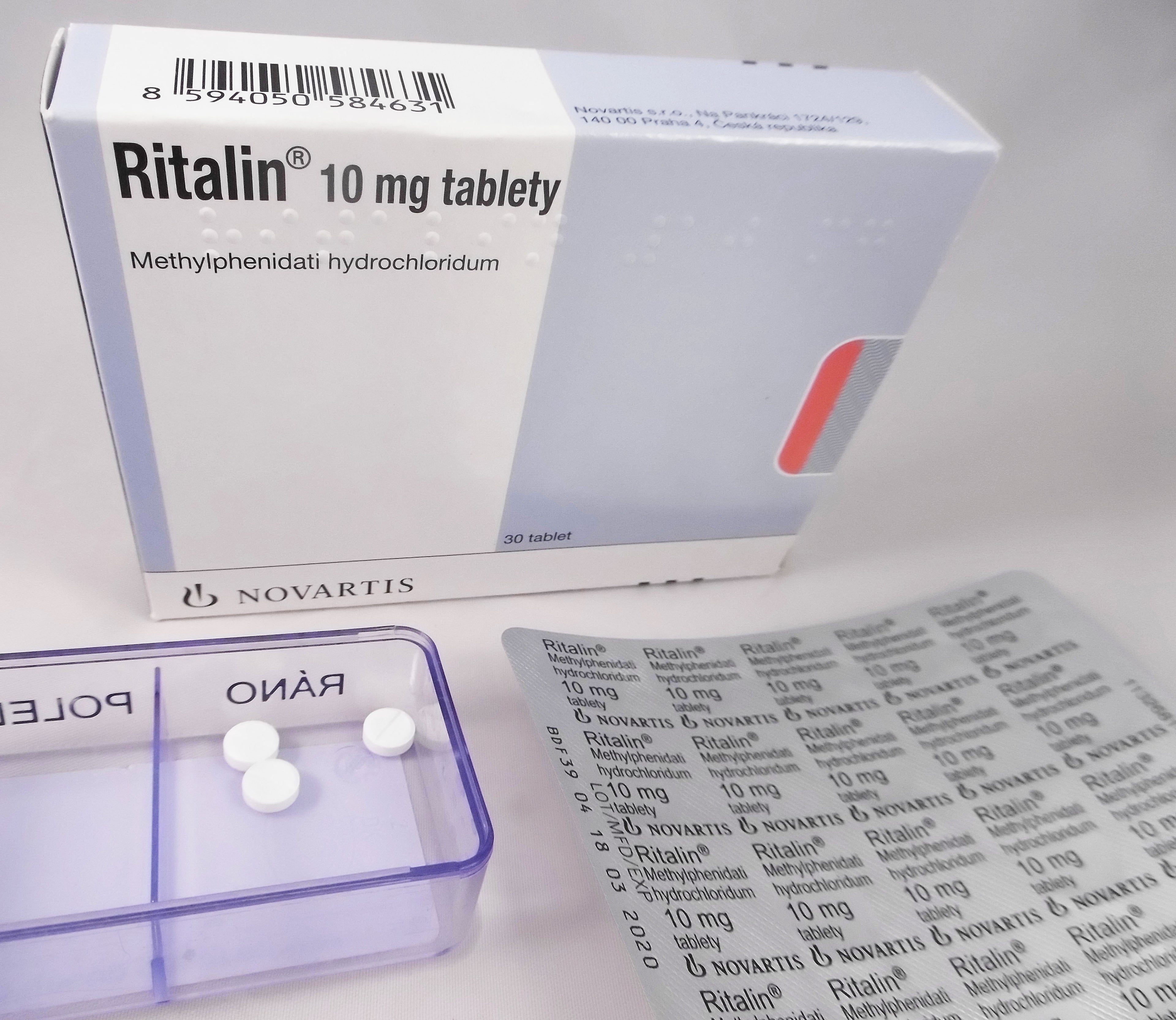 Ritalina 10mg 30 pills, Methylphenidate medication—ideal for ADHD and narcolepsy treatment